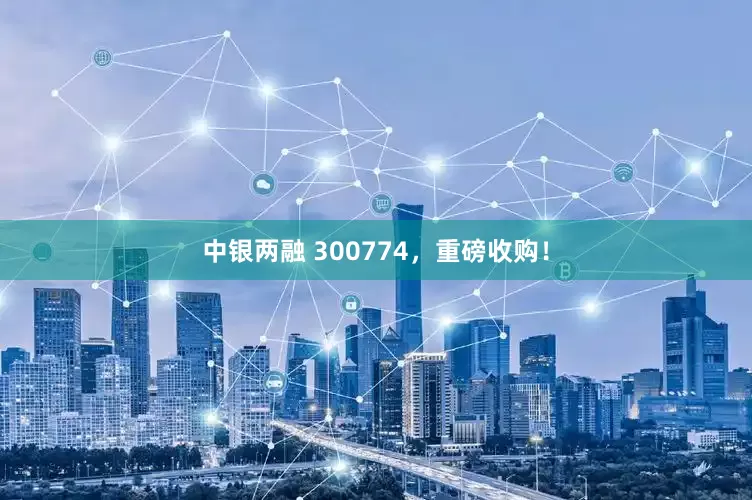 中银两融 300774，重磅收购！